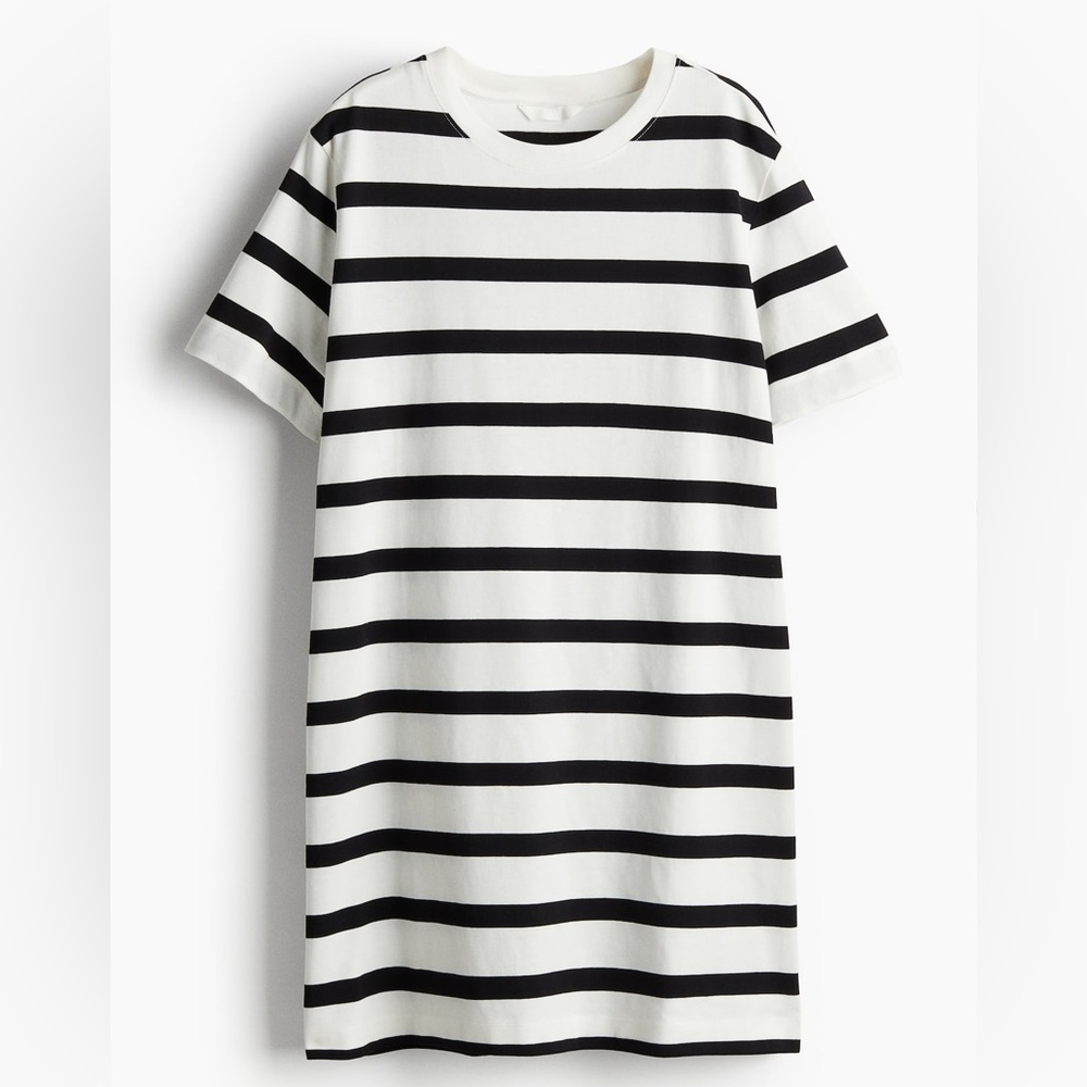 H&M Monochrome Striped Dress